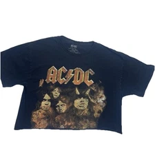 AC/DC Vintage Women’s M Highway To Hell 79’ North American Tour Crop top