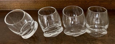 Rosenthal Studio-Line Liquor Eggs Roly Poly Shot Glasses Vintage 1970s Set of 4