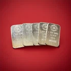 ARGOR S.A. CHIASSO  SILVER 1 oz. Ingot Bars Lot Of 5