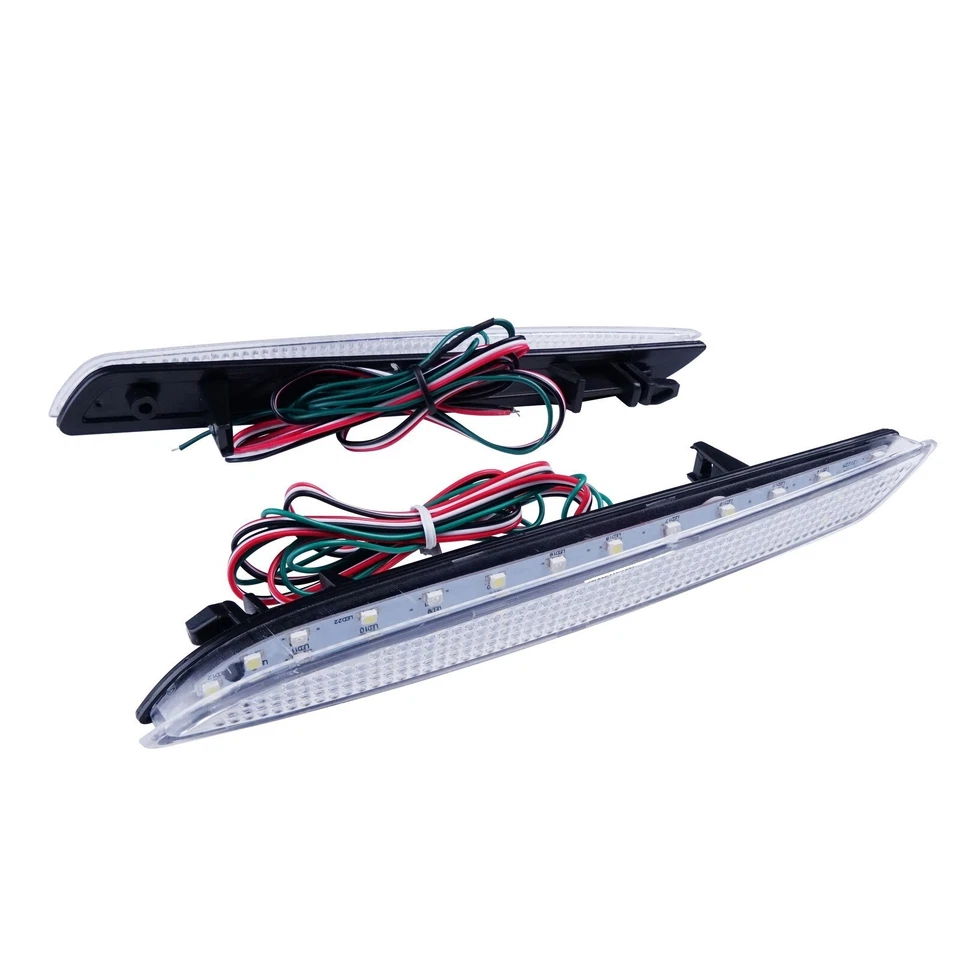 2x Luces de freno reflectoras de parachoques LED lentes transparentes para camioneta Acura TSX/4DR 2011-14 Foto 4 de 4