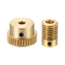 Worm Gear Set 0.5 Module 1:35 Reduction Rate(Gear-4mm Bore, Rod 6mm Bore)