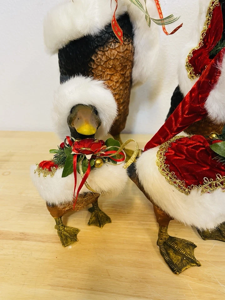 Grandeur Noel vintage. Holiday Duck Family Edición Coleccionista 2001. Navidad Foto 4 de 4