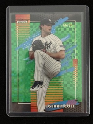 Topps Finest 2026 Gerrit Cole #191 New York Yankees Green X-Fractor /99