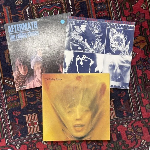 The Rolling Stones Vintage Vinyl Lot (3 LPs) Classic Rock Records