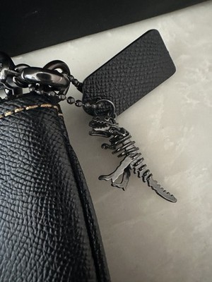 COACH BLACK/MULTI REXY LEATHER LARGE TURNLOCK POUCH 30 68249 | eBay