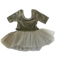 Rylee + Cru Thea Tutu Onepiece Pine Baby Romper 6-12 Months