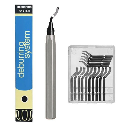 Kit d'outils d'ébavurage manuel 16 lames de rechange pour projets de bricolage