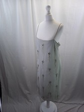 asos light grey dress with beaded tassles all over thin straps size 10 NWT