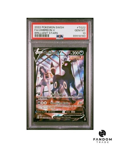 PSA 10 GEM MT Umbreon V TG22/TG30 Pokemon Brilliant Stars Alt