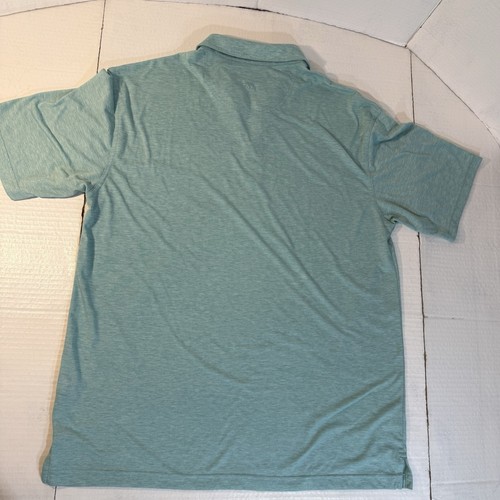 Onward Reserve Polo Shirt Mens XL Aqua Light Blue Performance Short Sleeve Golf - Picture 10 of 15