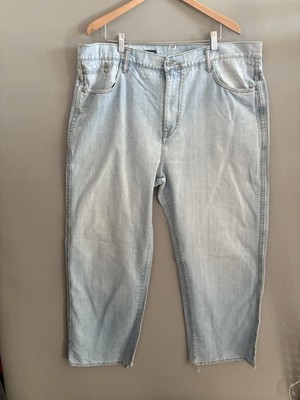 Vtg Ecko Unltd Baggy Fit Jeans Men Size 42 X 31 Light Blue Hip-hop