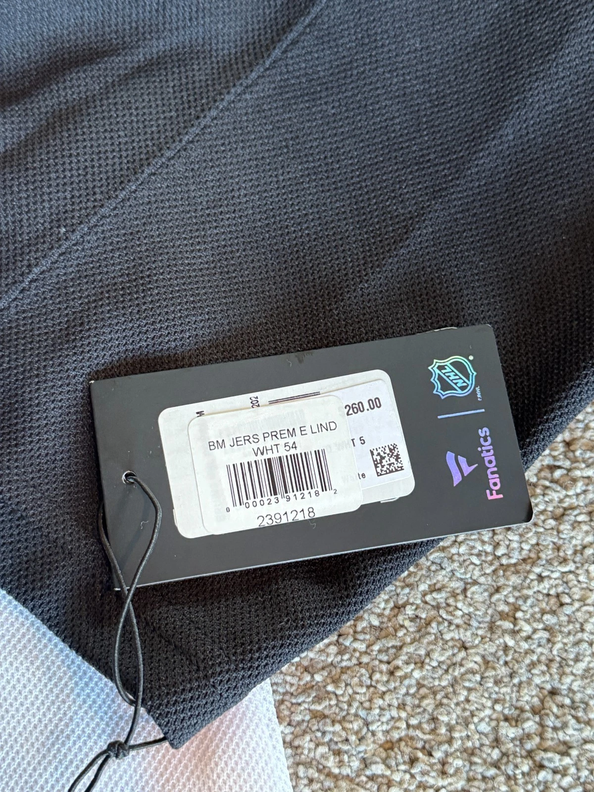 Elias Lindholm Fanatics White Away NHL Jersey