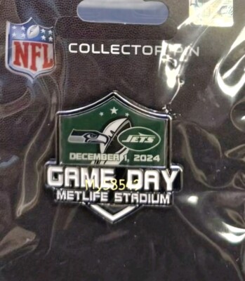 Seattle Seahawks New York Jets GAME DAY PIN 12/1/24 MetLife Stadium Exclusive!