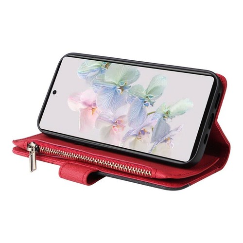 For Google Pixel 9 8 7 6 Pro 8A Magnetic Zipper Leather Case Wallet Flip Cover - Picture 65 of 78