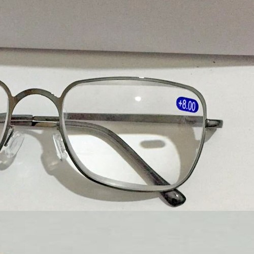 Lesebrille +6,5 +7,0 +7,5 +8,0 Harzgläser Metallrahmen Leser Brillen - Bild 6 von 8