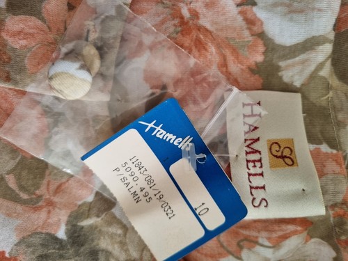 Hamells Size 10 Dress Pink Floral Wedding Party Guest Tags - Picture 19 of 24