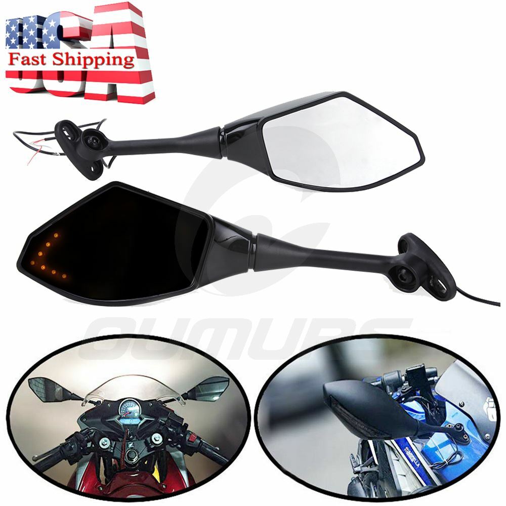 Turn Signal Integrated Mirrors LED light For Honda CBR600RR CBR1000RR 20042007 eBay