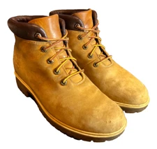 Timberland™ Chukka Wheat 91330 Leather Work Ankle Boots Women Sz 9