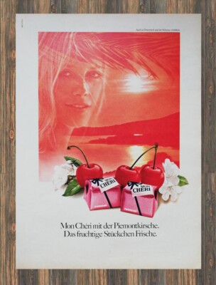 Ferrero Mon Chéri - Reklame Werbeanzeige Original-Werbung 1975 (1)