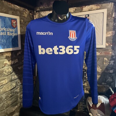 STOKE CITY 2016/17 GOALKEEPER KEEPER FOOTBALL SHIRT SMALL S UK