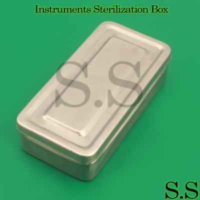 Instruments Sterilization Box 8''x4''x2'' Surgical Dental Sterilizing German Grade