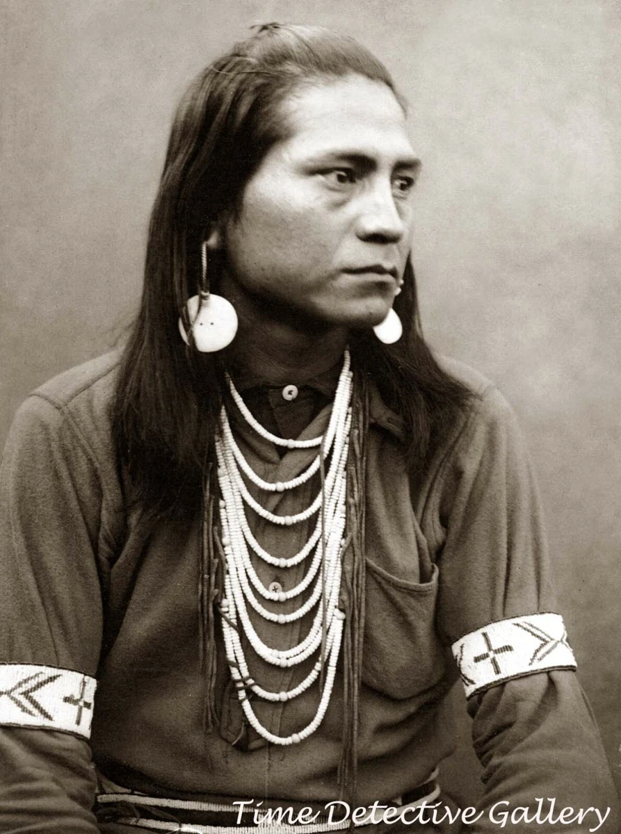 Native American Yakima Indian Man Billy McKay 1900 Historic Photo Print