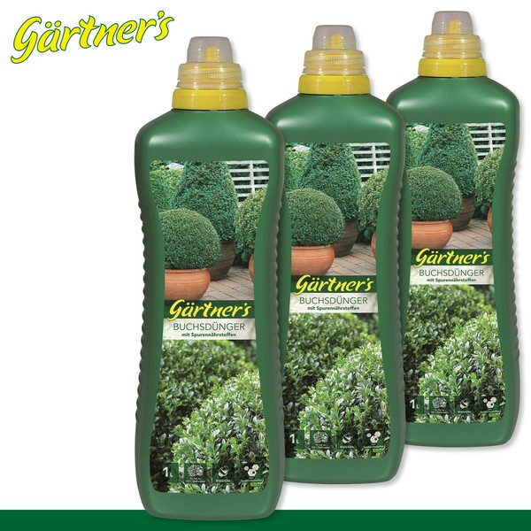 GäRtner’S 3 X 1 L BuchsbaumdüNger Mit SpurennäHrstoffen VolldüNger-image