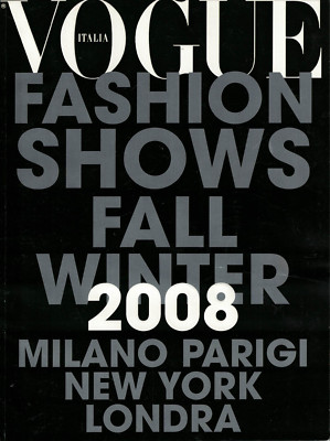 VOGUE Magazine Italy Fashion Shows Fall Winter July 2008 Dossier 695