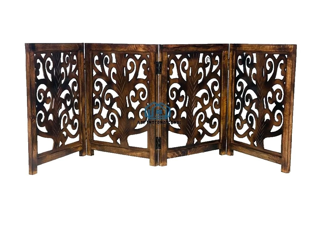 Escalera de madera marrón puerta puertas de Seguridad para Bebés