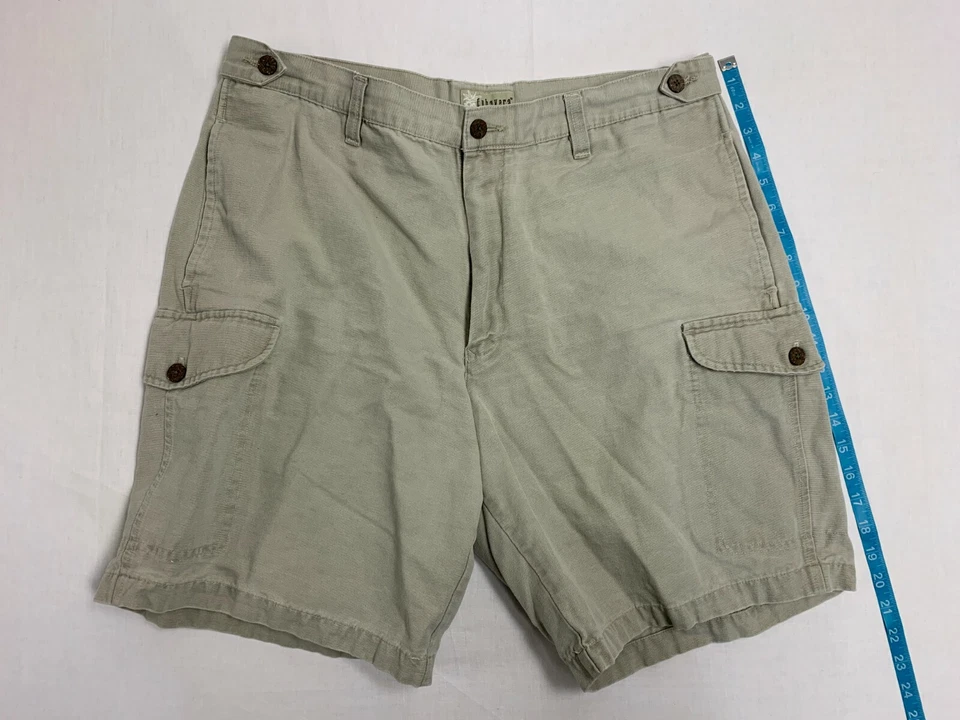 Pantalones Cortos Hombre Cubavera Caqui Carga 38W Usados en Excelente Condición Foto 4 de 4