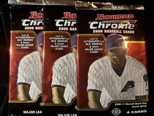 2006 BOWMAN CHROME BASEBALL 3 HOBBY PAX FRM SEALED BOX VERLANDR HAMELS VOTTO POS