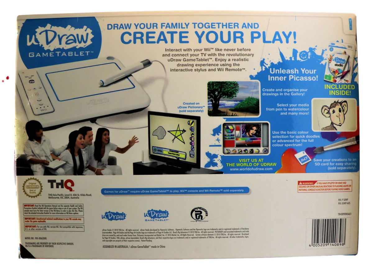 Nintendo Wii U Draw Studio and Tablet in Original Box