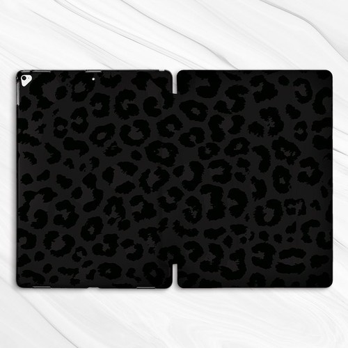Black Leopard Print Boho Dark Case For iPad 10.2 Air 3 4 5 Pro 9.7 11 12.9 Mini - Picture 4 of 6