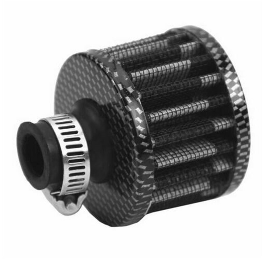 Car 12Mm Carbon Mini Air Intake Crankcase Breather Filter Valve Cover