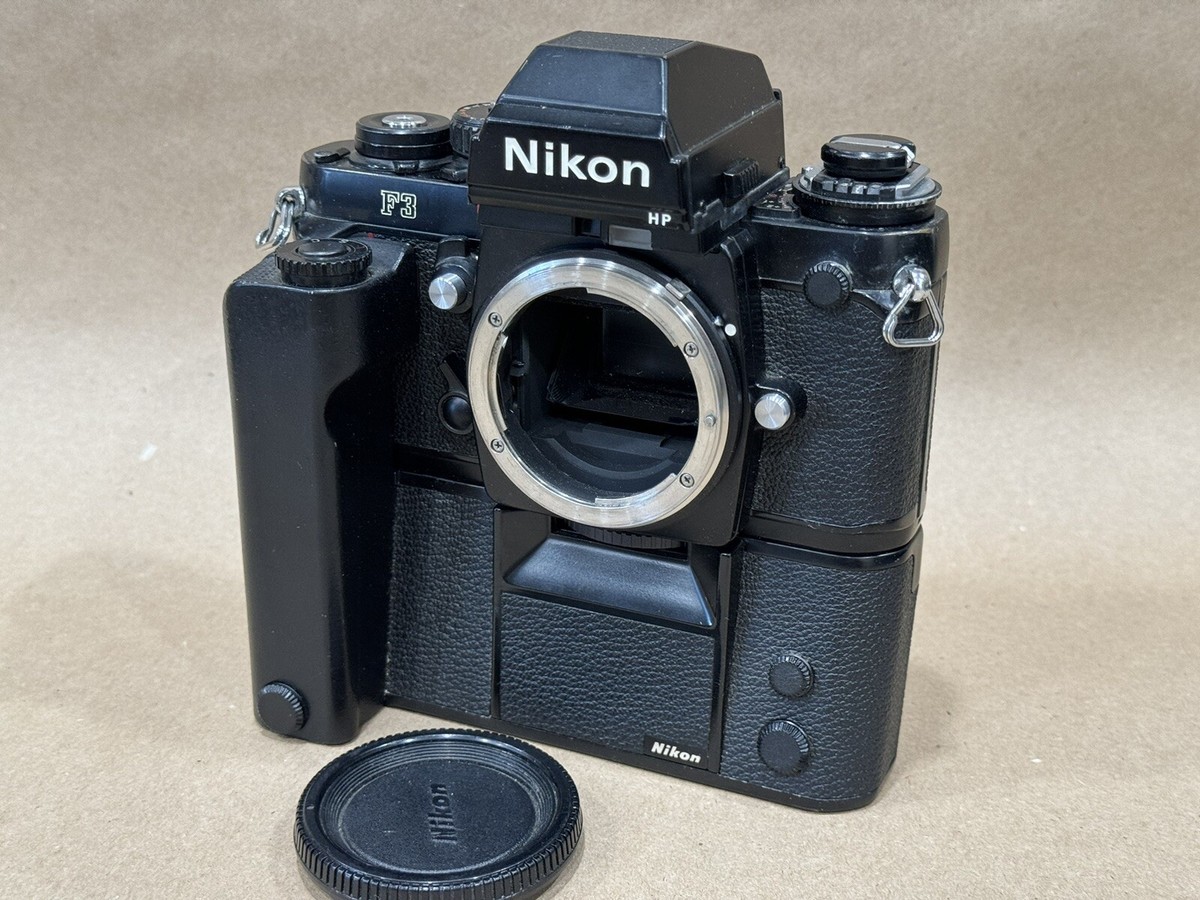 Nikon F3 HP SLR 35mm Film Camera Body w/MD-4 Motor drive Nikon F3 HP SLR 35mm Film Camera Body w/MD-4 Motor drive