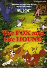The Fox and The Hound Original British Pressbook Walt Disney Photos Poster art