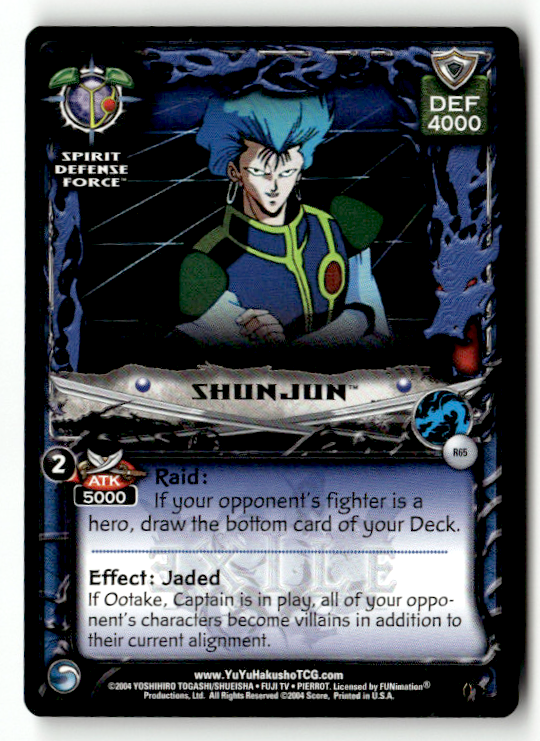 Yu Yu Hakusho TCG - Shunjun - 1st Ed Rare - Exile Score | eBay