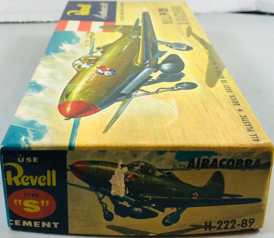 Revell Bell P39 Airacobra Model Kit H22289 Copyright 1955