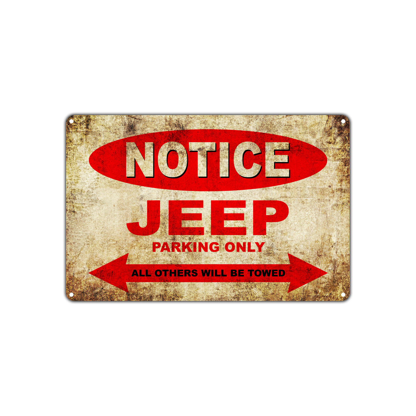 Notice Jeep Parking Only All Others Will Be Towed Vintage Parking ...