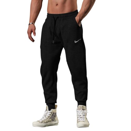 2025 New Men's Casual Sports Pants Sweatpants Gym Running Training Jogging Mount