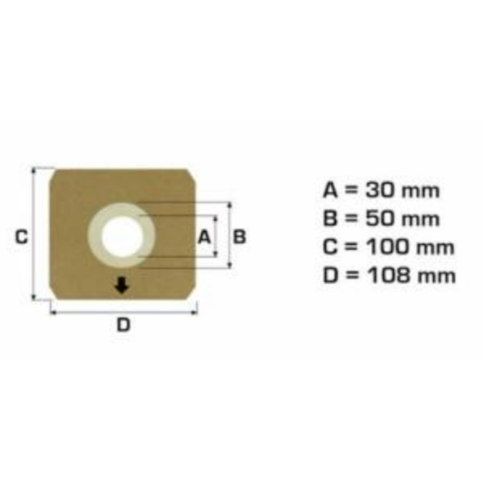 8 sacchetti aspirapolvere Ariete modello DIABLO - ETERNITY - VERTIGO - COMPACT foto 2