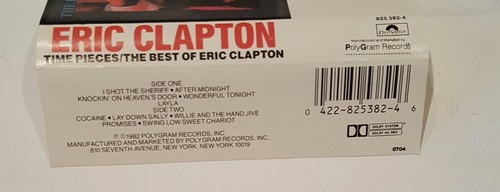 Eric Clapton Time Pieces The Best of Eric Clapton Cassette 1982 - Picture 5 of 5