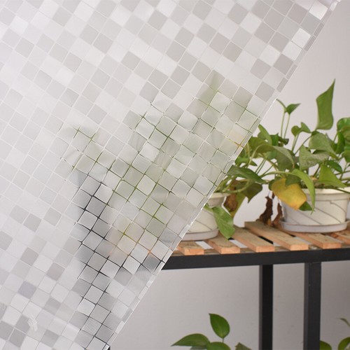 3D Mosaic No Glue Static Decorative Privacy Window Films for Glass 17.7"x78.7" - Bild 2 von 6