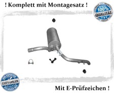 Endschalldämpfer Audi A2 1.4TDI Bj.00-03 Treibstofftank 34l Auspuff Montagesatz