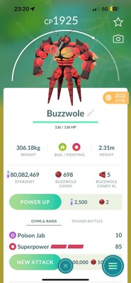Buzzwole PoGo Trade - Handel nach 30 Tagen ultra Freunde werden