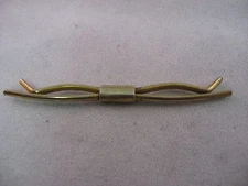 Vertical Groove Stripe Face Vintage Mens Tie Collar Bar Clip Stay Jewelry