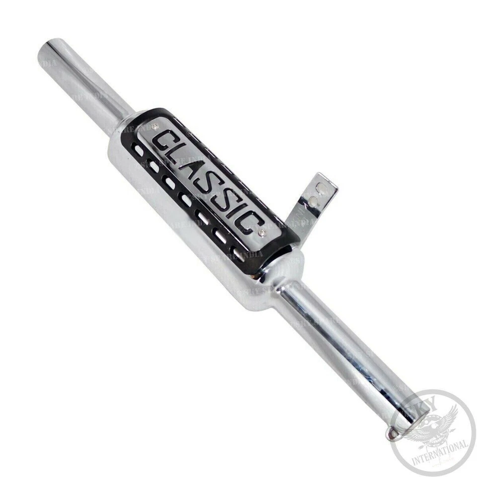 Silenciador de escape para Royal Enfield Bullet Classic 350 y 500cc modelo BS3 y BS4 Foto 4 de 4