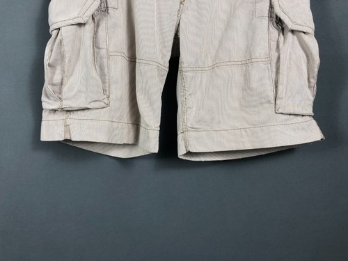 Ralph Lauren Cargo Shorts Cotton Beige Men Size 34 Striped - Picture 8 of 13