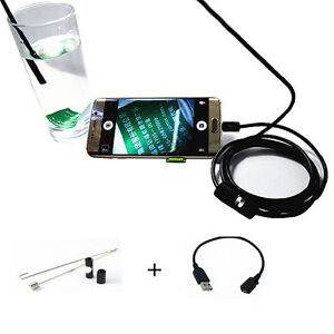 Water/Oil-proof Endoscope Borescope Inspection Camera for Car Moto Diagnostic US