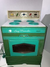 1960's Topper Suzy Homemaker Easy Bake Oven 14.5" Tall UNTESTED Cord On Stove